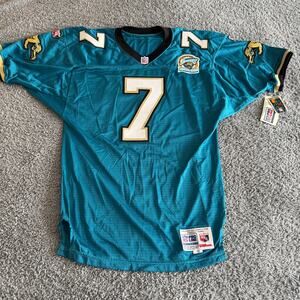 1995 Signed Wilson Steve Beuerlein NFL Jacksonville Jaguars Proline Jersey 46 L